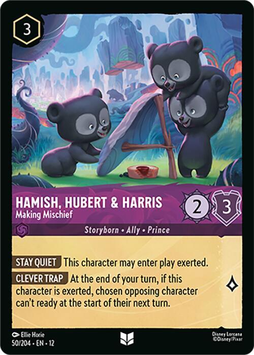 Lorcana - Hamish, Hubert & Harris - Making Mischief - Wilds Unknown (12)