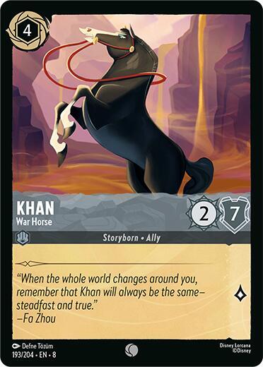 Lorcana - Khan - War Horse - Cold Foil - Reign of Jafar (8)