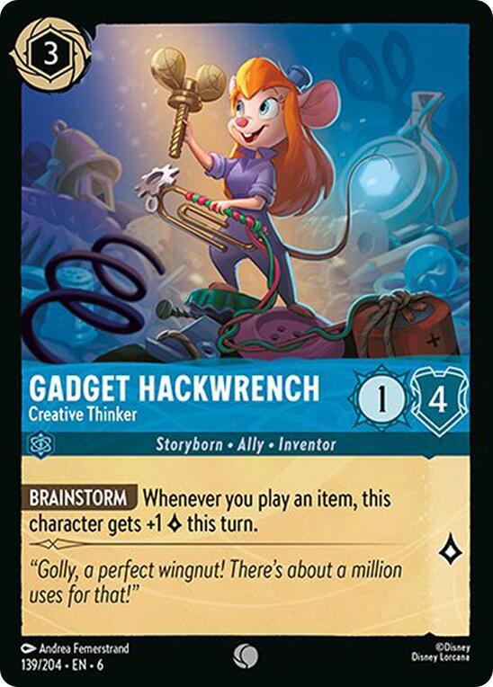 Lorcana - Gadget Hackwrench - Creative Thinker - Azurite Sea (6)