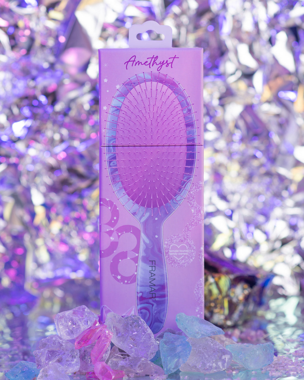 Amethyst Detangle Brush