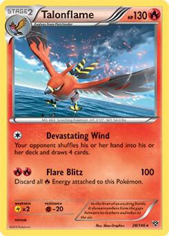 Pokemon - Talonflame - 28/146 (Cosmos Holo) - Blister Exclusives (BLE)