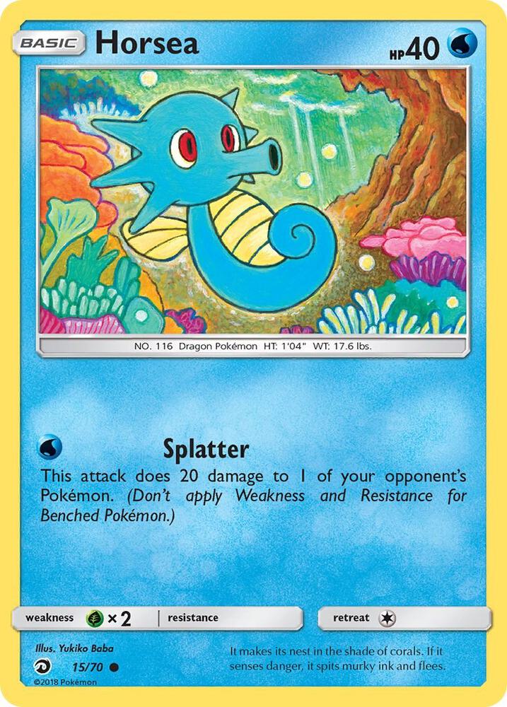 Pokemon - Horsea (15) - Dragon Majesty (DRM)