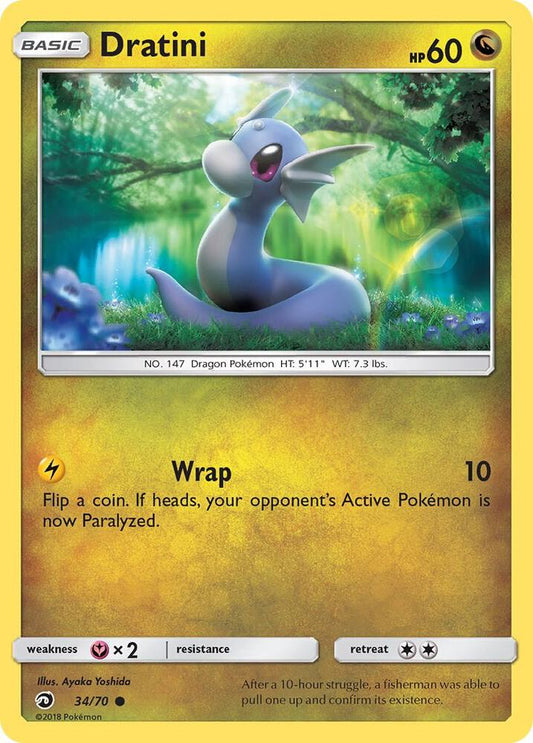 Pokemon - Dratini (34) - Dragon Majesty (DRM) Reverse Holofoil