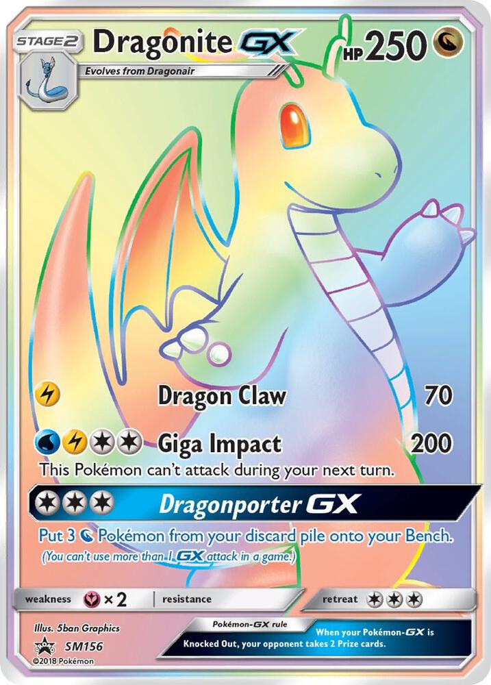 Pokemon - Dragonite GX - SM156 - SM Promos (SMP) - LP