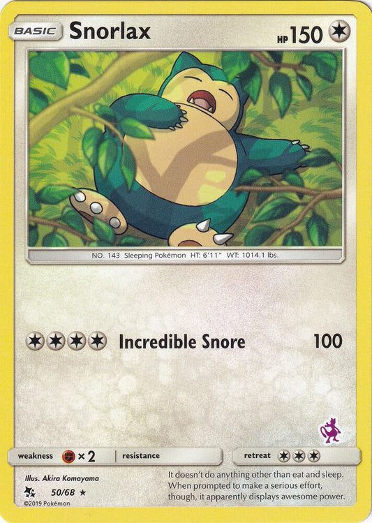 Pokemon - Snorlax - 50/68 (Mewtwo Stamped) - Battle Academy (BTA)