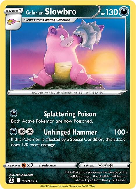 Pokemon - Galarian Slowbro - SWSH05: Battle Styles (SWSH05) Reverse Holofoil