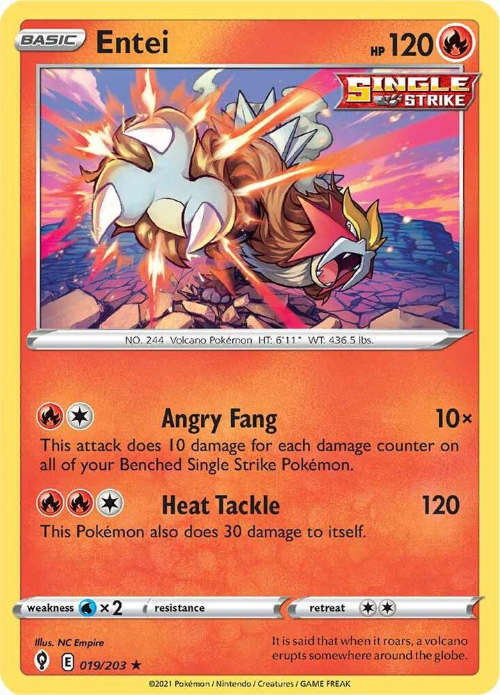 Pokemon - Entei - SWSH07: Evolving Skies (SWSH07)