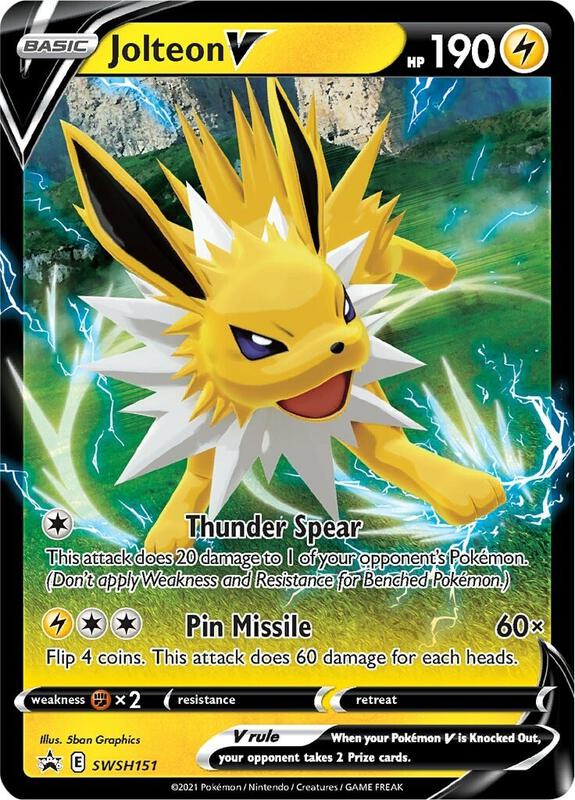 Pokemon - Jolteon V - SWSH151 - SWSH: Sword & Shield Promo Cards (SWSD)