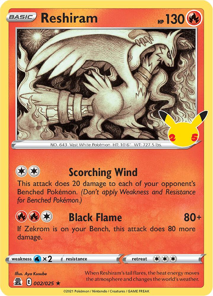 Pokemon - Reshiram - Celebrations (CLB)