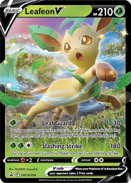 Pokemon - Leafeon V - SWSH194 - SWSH: Sword & Shield Promo Cards (SWSD)