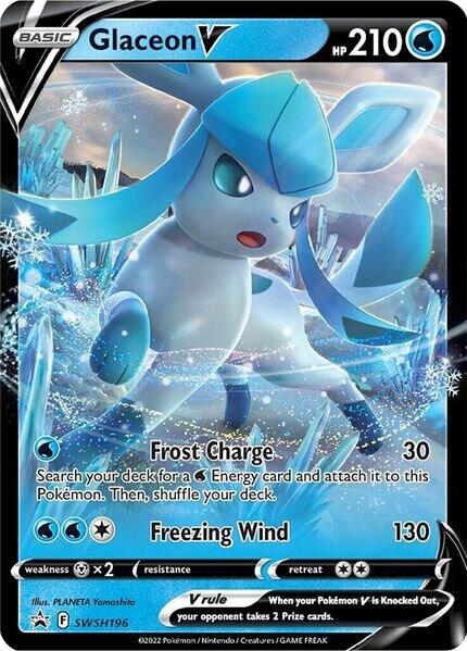 Pokemon - Glaceon V - SWSH196 - SWSH: Sword & Shield Promo Cards (SWSD)