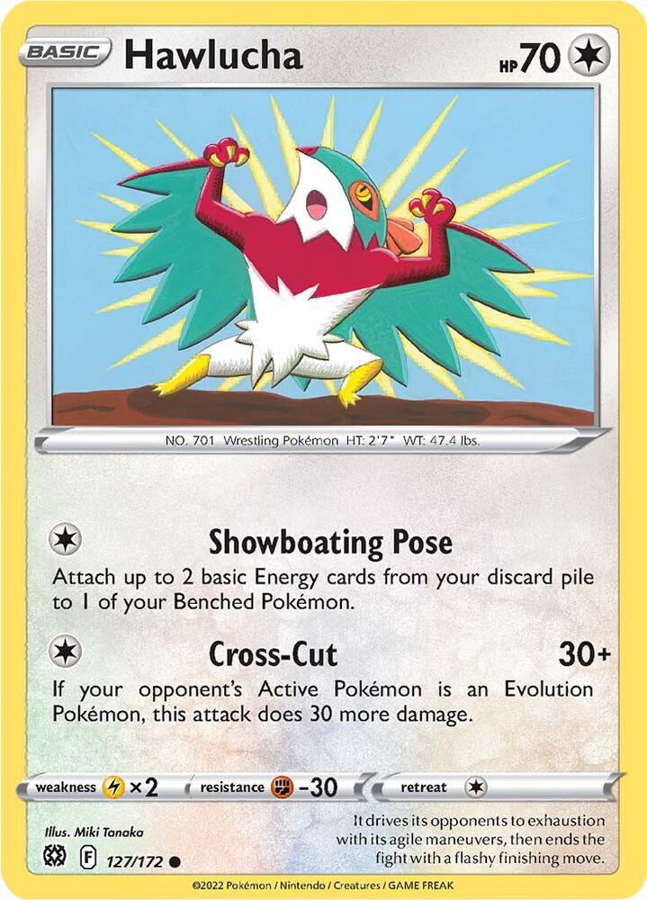 Pokemon 0 Hawlucha - SWSH09: Brilliant Stars (SWSH09)