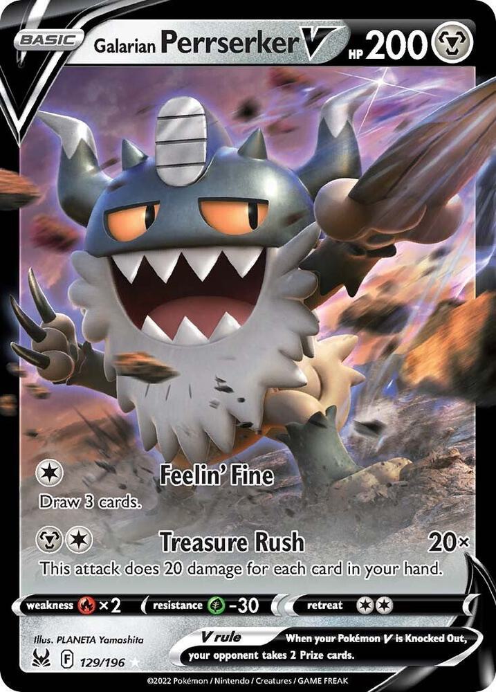 Pokemon - Galarian Perrserker V - SWSH11: Lost Origin (SWSH11)