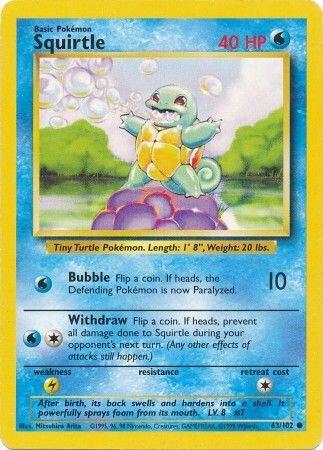 Pokemon - Squirtle - Base Set (BS)
