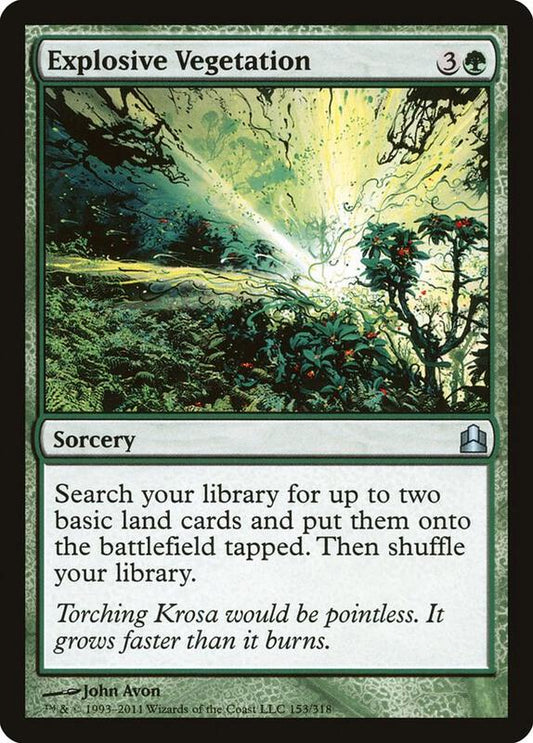 MTG - Explosive Vegetation - Commander (CMD)