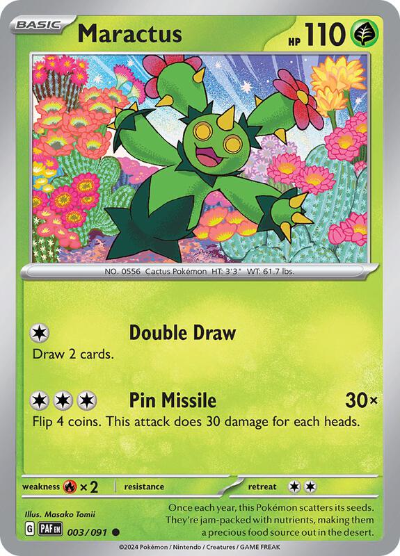Pokemon - Maractus - SV: Paldean Fates (PAF) Reverse Holofoil