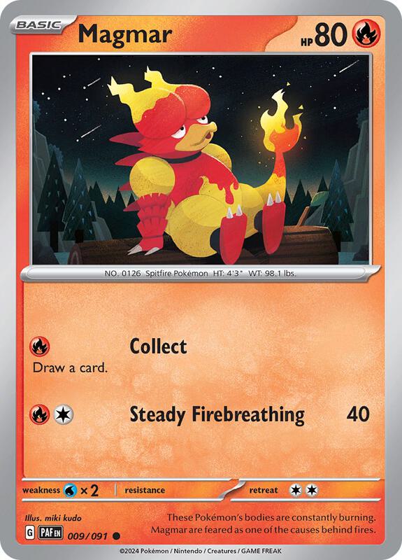 Pokemon - Magmar - SV: Paldean Fates (PAF) Reverse Holofoil