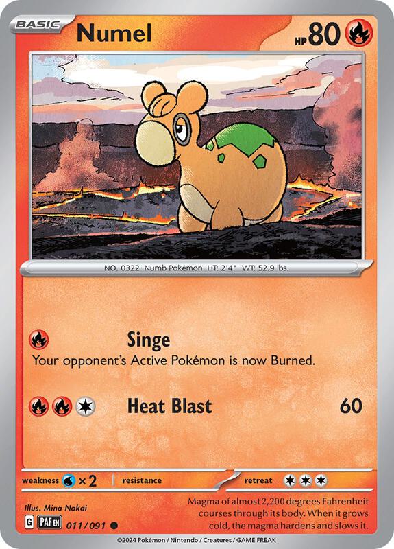 Pokemon - Numel - SV: Paldean Fates (PAF) Reverse Holofoil