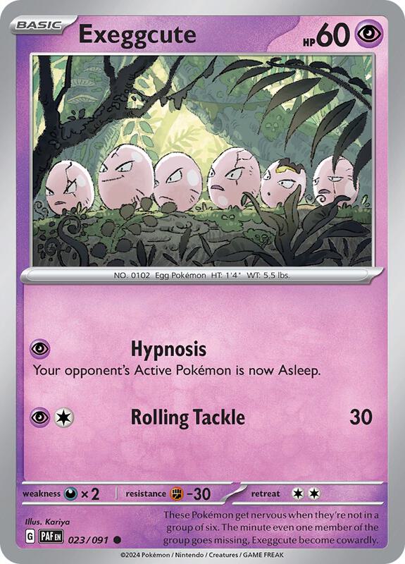 Pokemon  - Exeggcute - SV: Paldean Fates (PAF) Reverse Holofoil