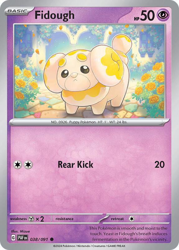 Pokemon - Fidough - SV: Paldean Fates (PAF) Reverse Holofoil