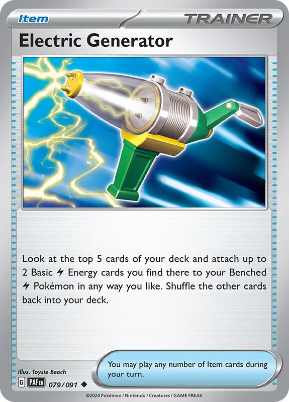 Pokemon - Electric Generator - SV: Paldean Fates (PAF)