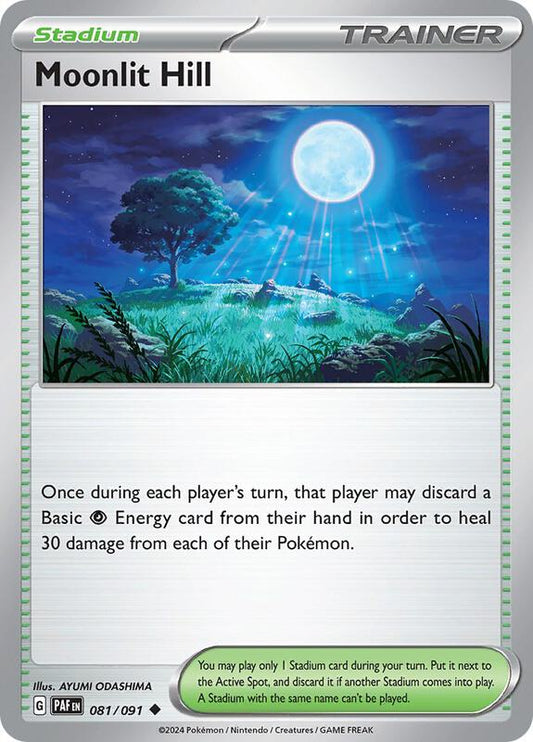 Pokemon - Moonlit Hill - SV: Paldean Fates (PAF) Reverse Holofoil