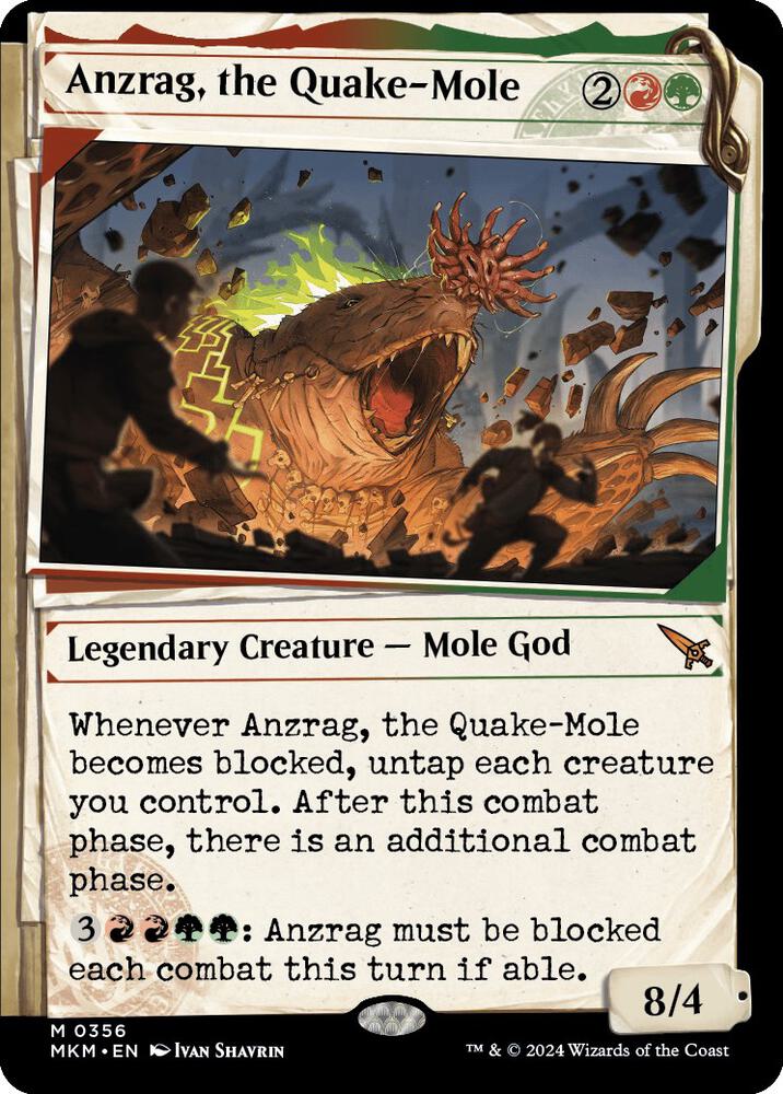 MTG - Anzrag, the Quake-Mole (Showcase) - Murders at Karlov Manor (MKM)