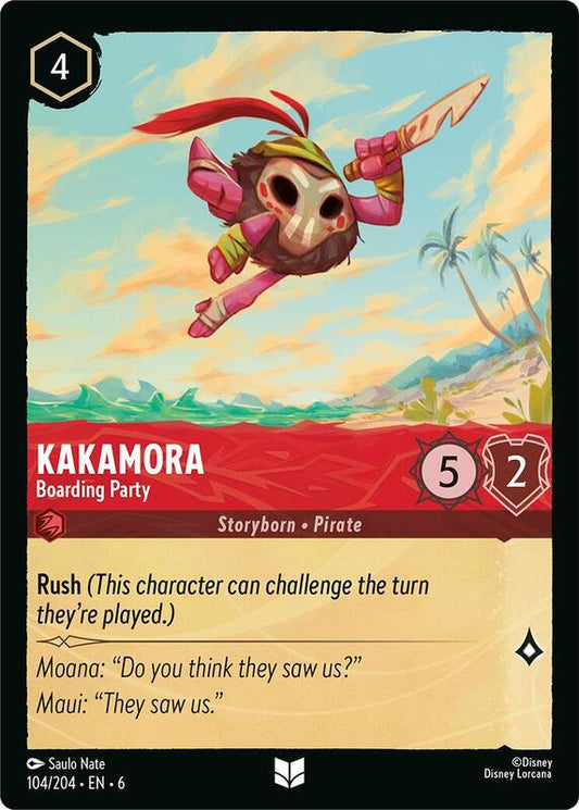 Lorcana - Kakamora - Boarding Party - Azurite Sea (6) Cold Foil