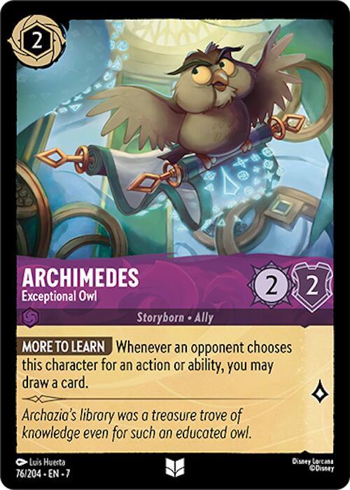 Lorcana - Archimedes - Exceptional Owl - Archazia's Island (7)