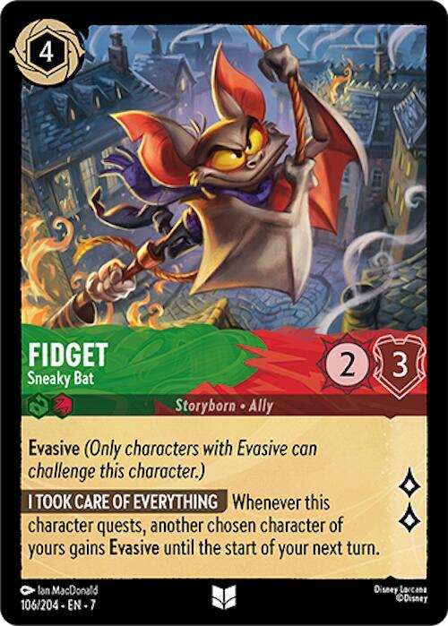 Lorcana  - Fidget - Sneaky Bat - Archazia's Island (7)