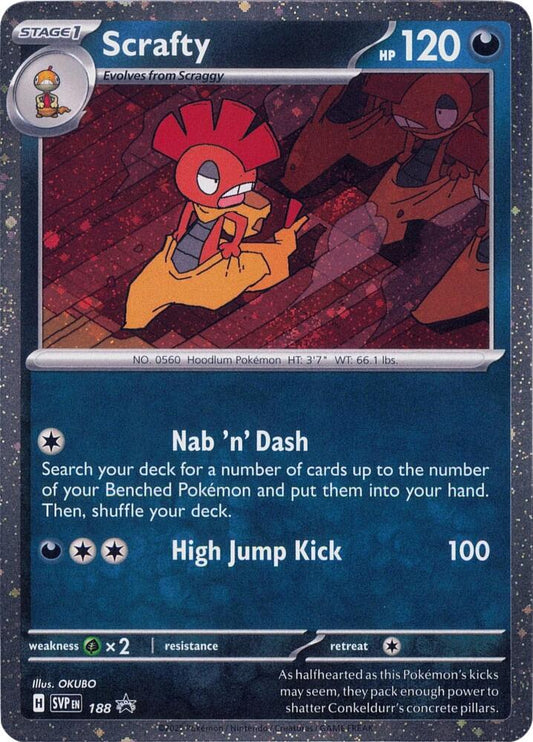 Pokemon - Scrafty - 188 (Cosmos Holo) - SV: Scarlet & Violet Promo Cards (SVP)