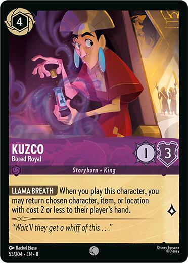 Lorcana - Kuzco - Bored Royal - Reign of Jafar (8)