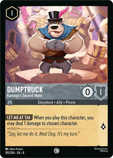 Lorcana - Dumptruck - Karnage's Second Mate - Reign of Jafar (8)