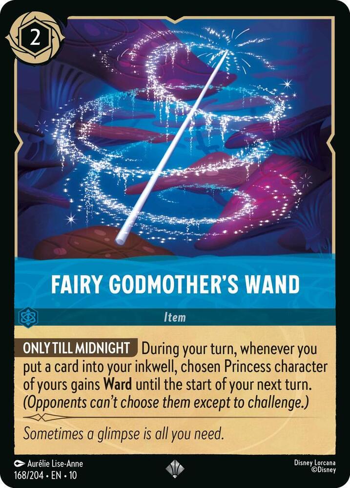 Lorcana - Fairy Godmother's Wand - Whispers in the Well (10) Cold Foil
