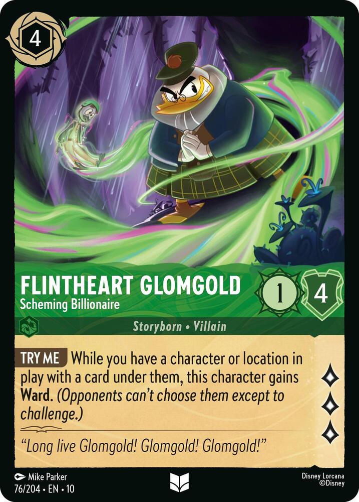 Lorcana - Flintheart Glomgold - Scheming Billionaire - Whispers in the Well (10)