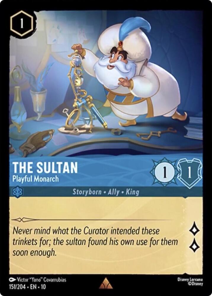 Lorcana - The Sultan - Playful Monarch - Whispers in the Well (10) Cold Foil