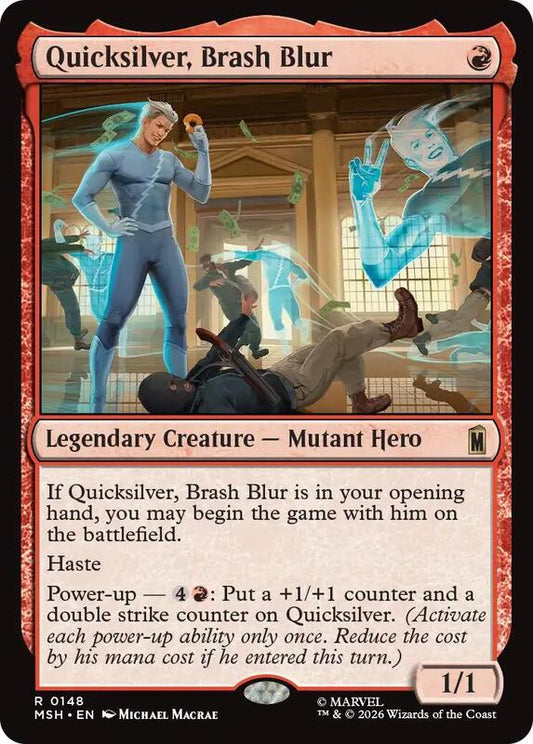 MTG - Quicksilver, Brash Blur - Marvel Super Heroes (MSH)