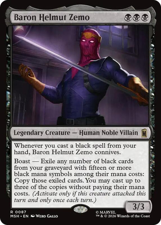 MTG - Baron Helmut Zemo - Marvel Super Heroes (MSH)
