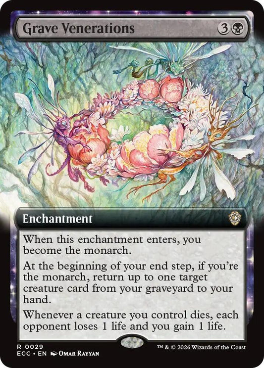 MTG - Grave Venerations (Extended Art) - Commander: Lorwyn Eclipsed (ECC)