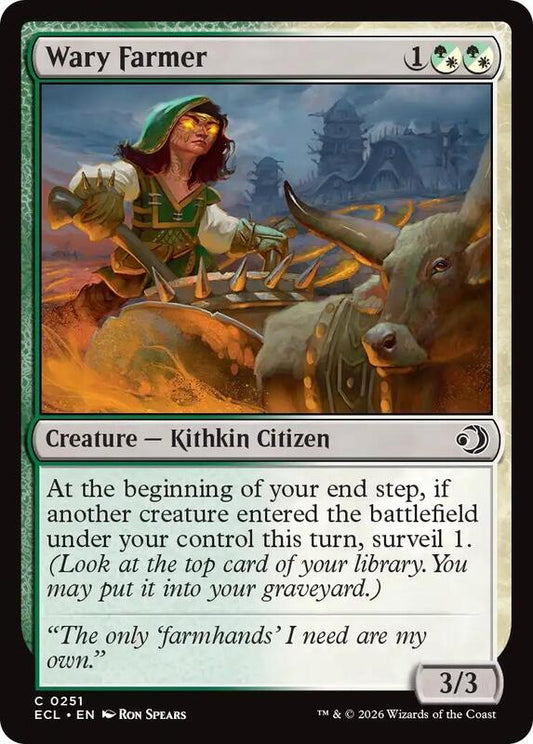 MTG - Wary Farmer - Lorwyn Eclipsed (ECL) Foil