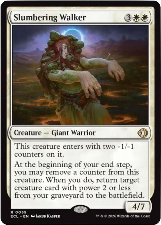MTG - Slumbering Walker - Lorwyn Eclipsed (ECL) Foil