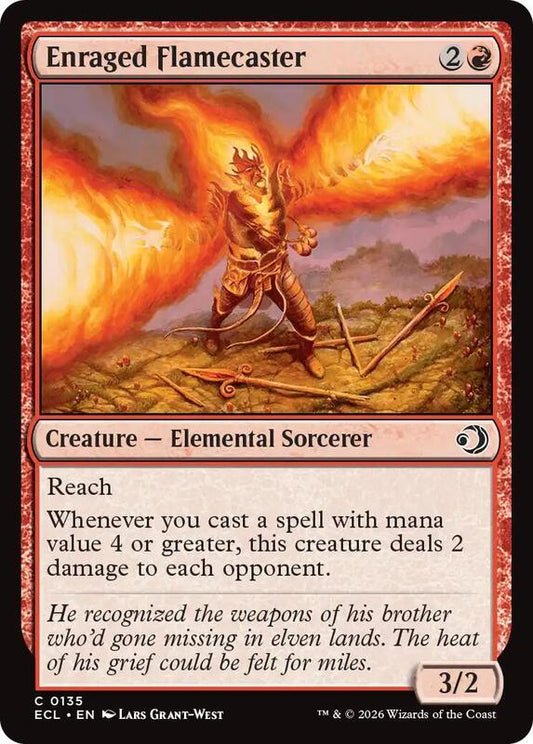 MTG - Enraged Flamecaster - Lorwyn Eclipsed (ECL)