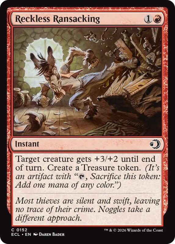 MTG - Reckless Ransacking - Lorwyn Eclipsed (ECL)