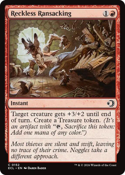 MTG - Reckless Ransacking - Lorwyn Eclipsed (ECL)