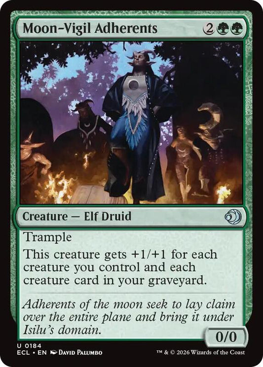 MTG - Moon-Vigil Adherents - Lorwyn Eclipsed (ECL)
