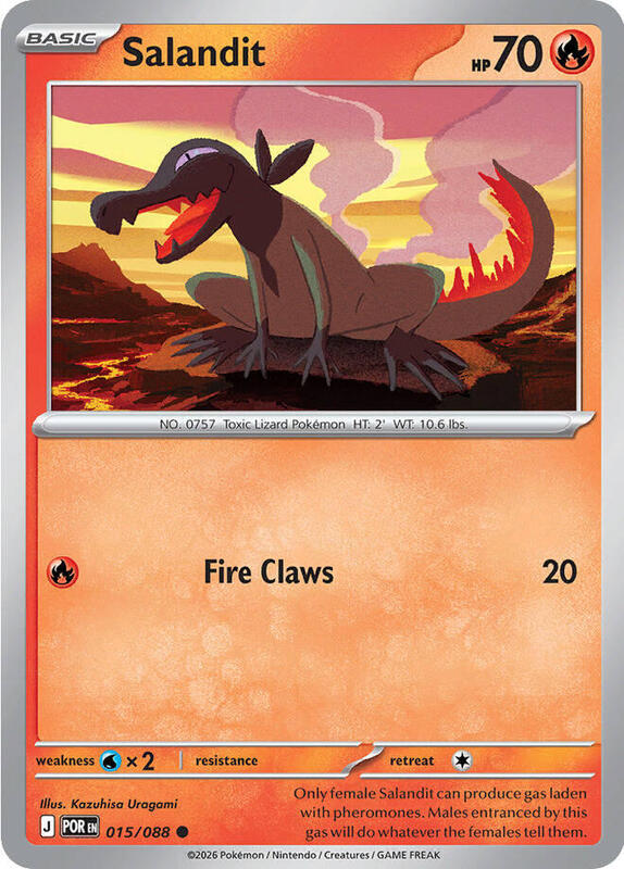 Pokemon - Salandit - ME03: Perfect Order (POR) Reverse Holofoil