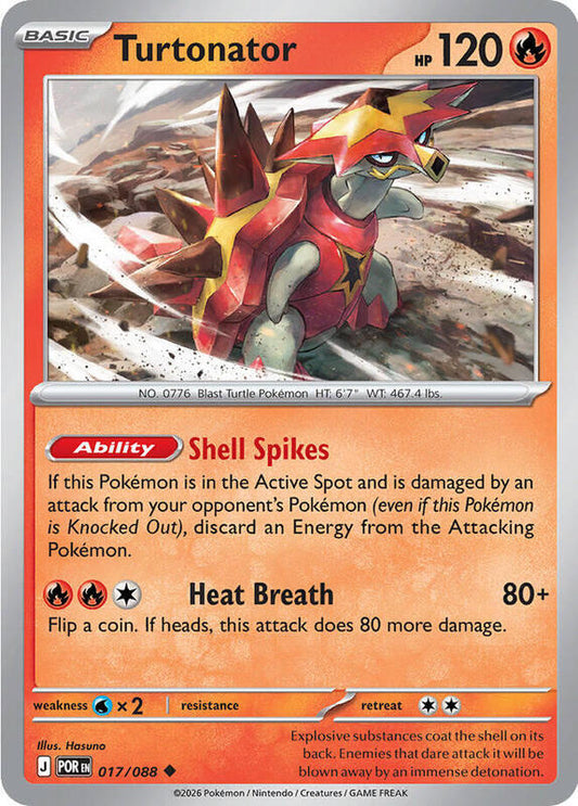 Pokemon - Turtonator - ME03: Perfect Order (POR) Reverse Holofoil