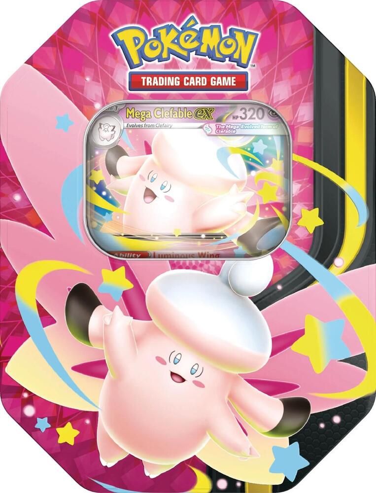 Pokemon - Mega Moonlit Tin [Mega Clefable ex] - Miscellaneous Cards & Products (MCAP)