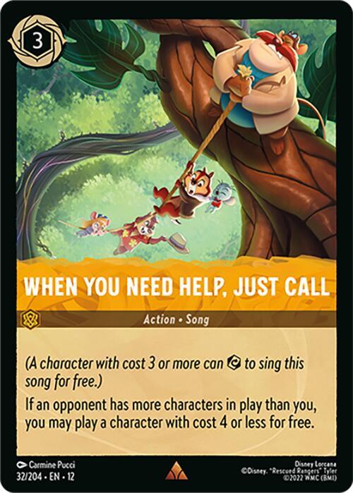 Lorcana - When You Need Help, Just Call - Wilds Unknown (12)