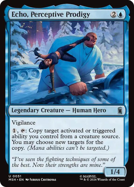 MTG - Echo, Perceptive Prodigy - Marvel Super Heroes (MSH)